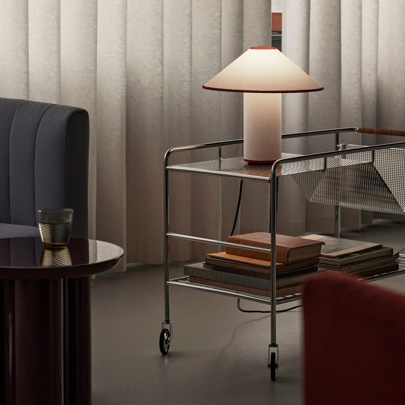 Tischlampe mit Stoffschirm – Lunara