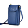 Kompakte PU-Leder-Schultertasche mit verstellbarem Riemen
