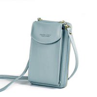 Kompakte PU-Leder-Schultertasche mit verstellbarem Riemen