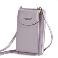 Kompakte PU-Leder-Schultertasche mit verstellbarem Riemen