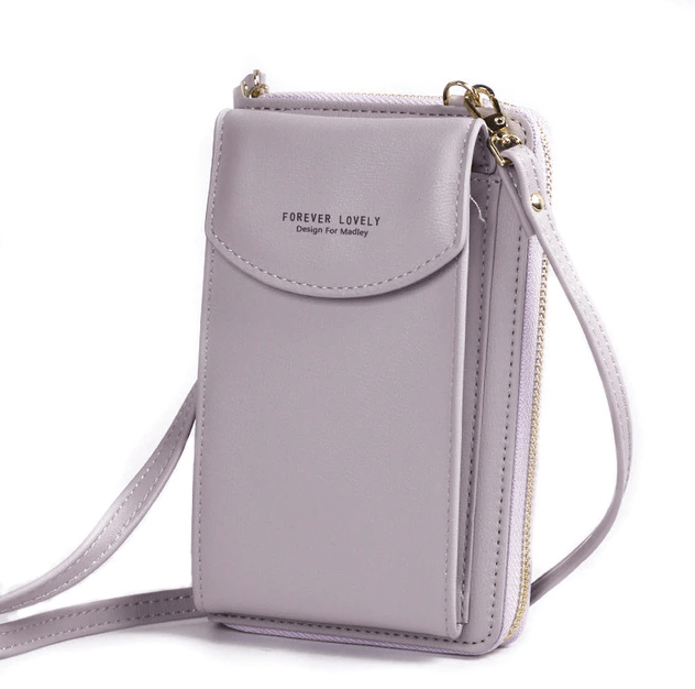 Kompakte PU-Leder-Schultertasche mit verstellbarem Riemen