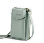 Kompakte PU-Leder-Schultertasche mit verstellbarem Riemen