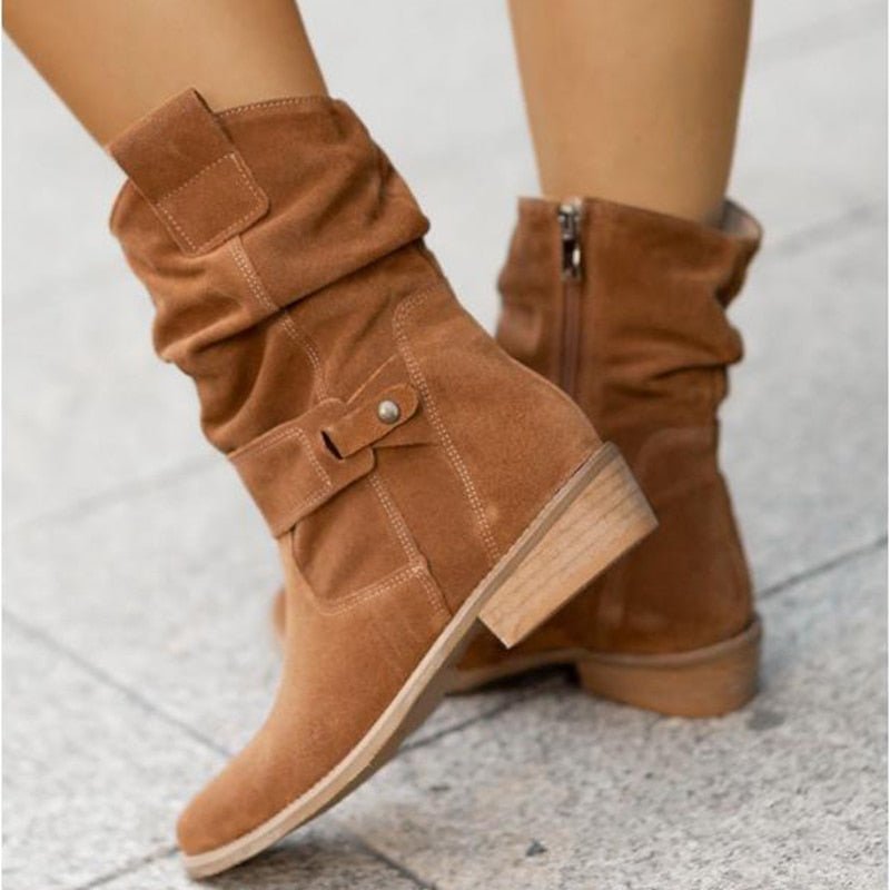 FrostStyle Stiefel | Stilvolle halbhohe Winterstiefel für Frauen