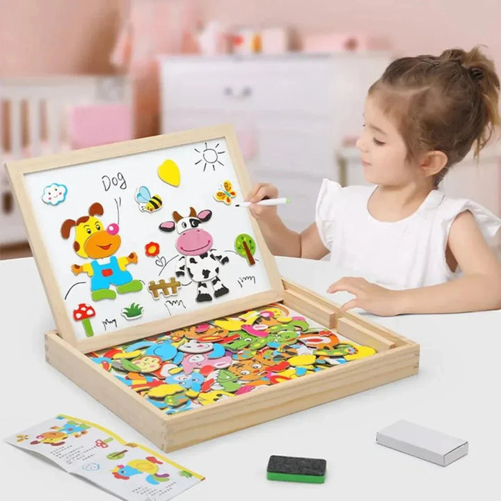 Magnetisch Dubbelzijdig Tekenbord Set -  MiniArt Studio