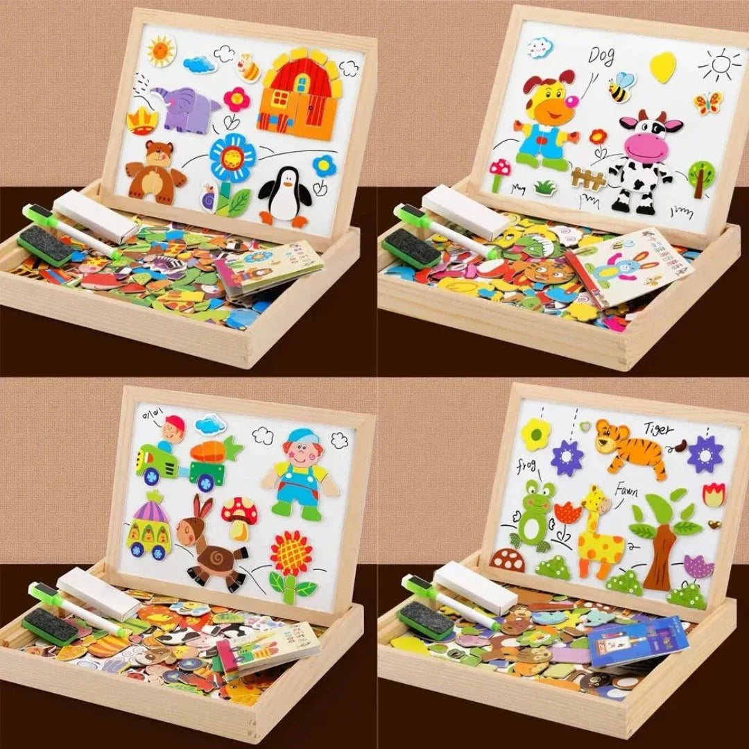 Magnetisch Dubbelzijdig Tekenbord Set -  MiniArt Studio