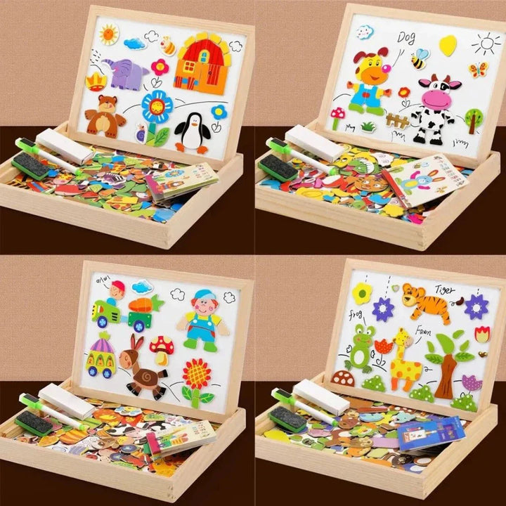 Magnetisch Dubbelzijdig Tekenbord Set -  MiniArt Studio