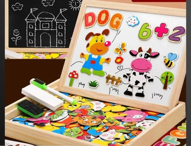 Magnetisch Dubbelzijdig Tekenbord Set -  MiniArt Studio