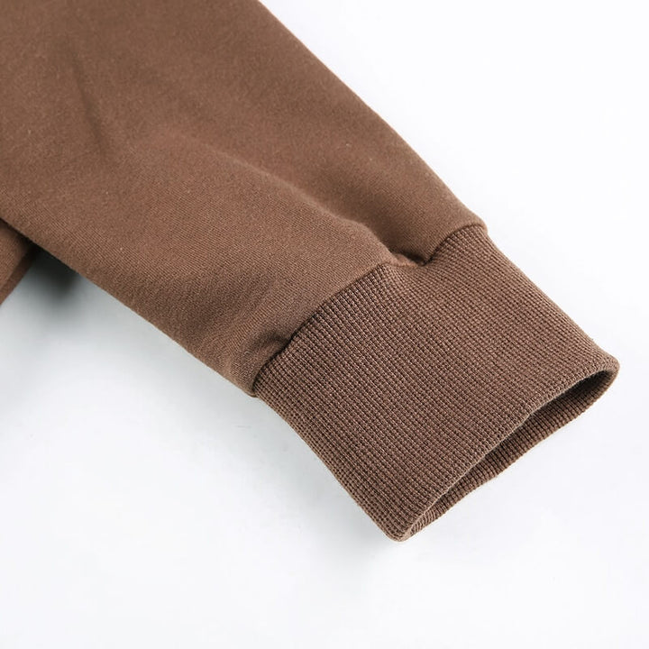 Trendiger figurbetonter Damen Cropped Zip-up Hoodie mit Kapuze - Alina