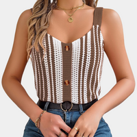 Trendy Opengewerkte Zomertop voor Dames - Naia