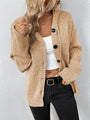 Gestrickte Strickjacke mit Kapuze - Mila