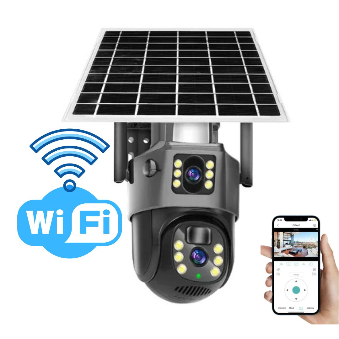 Kabellose 4K Sicherheitskamera mit Solarpanel – DualGuard 4K