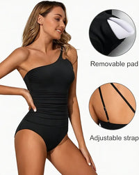 Shaping & Stylish One-Shoulder Women's Swimsuit – Daria
