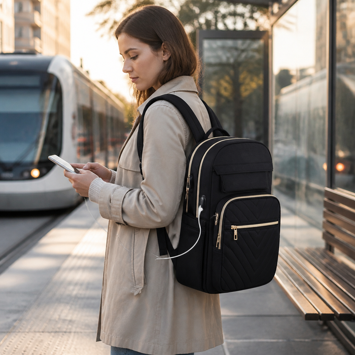 Waterafstotende Dagrugzak met Laptopvak – Nomadix