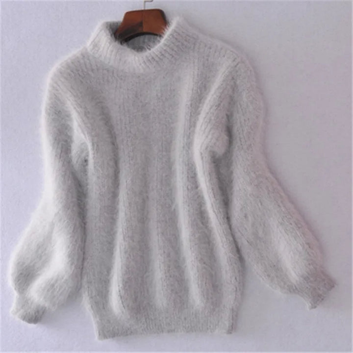 Lässiger Angora-Strickpullover für Damen - Livia