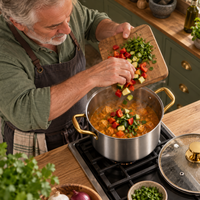 Titanium Cooking Pot with Lid, PFAS-Free, Chemical-Coating Free 7