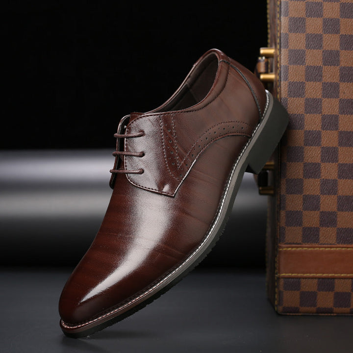 Stilvolle Herrenschnürschuhe mit Brogue-Details - Lennard
