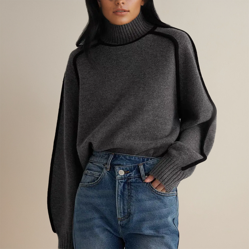 Stilvoller Damen Rollkragenpullover - Clara