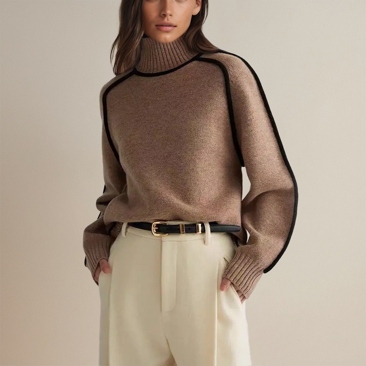 Stilvoller Damen Rollkragenpullover - Clara