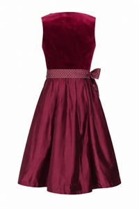Women's Dirndl Set with Velvet Bodice and Apron 5