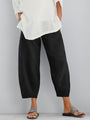 Women's Pants with Elastic Waistband and Wide Leg Fit 3