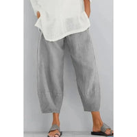 Women's Pants with Elastic Waistband and Wide Leg Fit 4