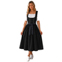 Women's Midi Dirndl Dress with Lace-Up Bodice 1