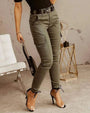 Damen Cargo Jeans mit elastischen Bündchen – Nadine