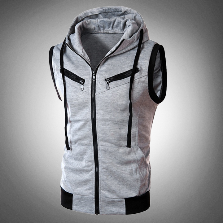 Stilvolle Slim-Fit-Weste mit Kapuze - Ricardo