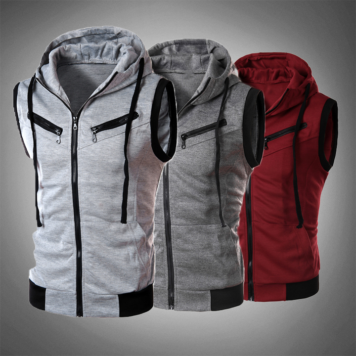 Stilvolle Slim-Fit-Weste mit Kapuze - Ricardo