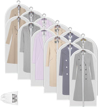 Duidelijke PEVA Kledingopbergzakken – 12 Pack Stofdichte Kledingbeschermers