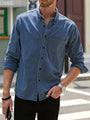 Herbst Denim Herrenhemd – Milan
