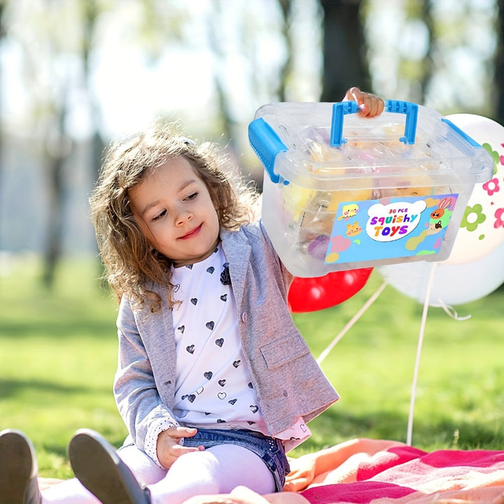 36 Shady Squishy Animal Toys - Kawaii Squeezies