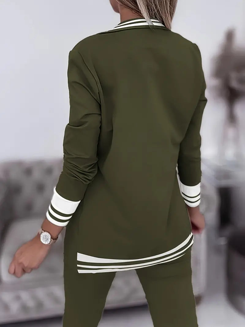 Lässiges Streetwear Gestreiftes Set - Sophie