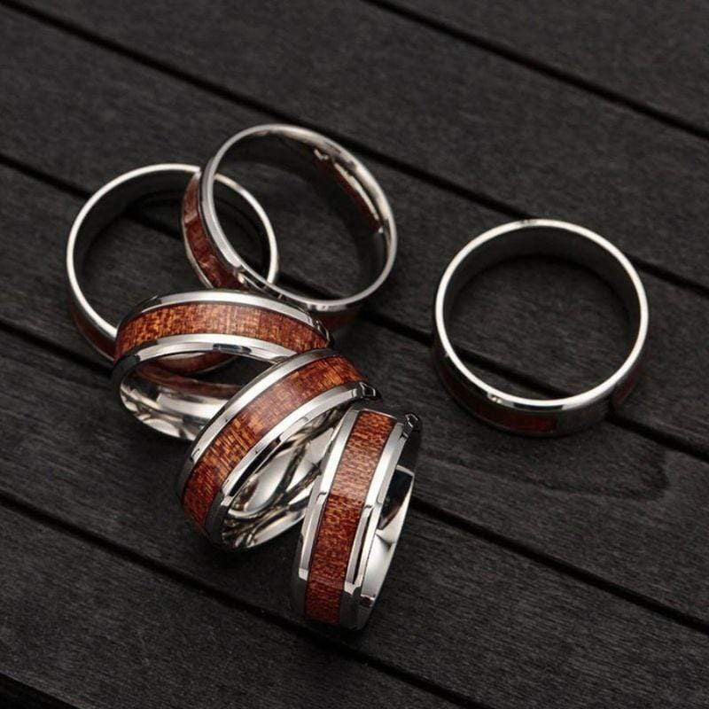 Stilvoller Lebensbaum-Ring aus Edelstahl für Damen - Elina