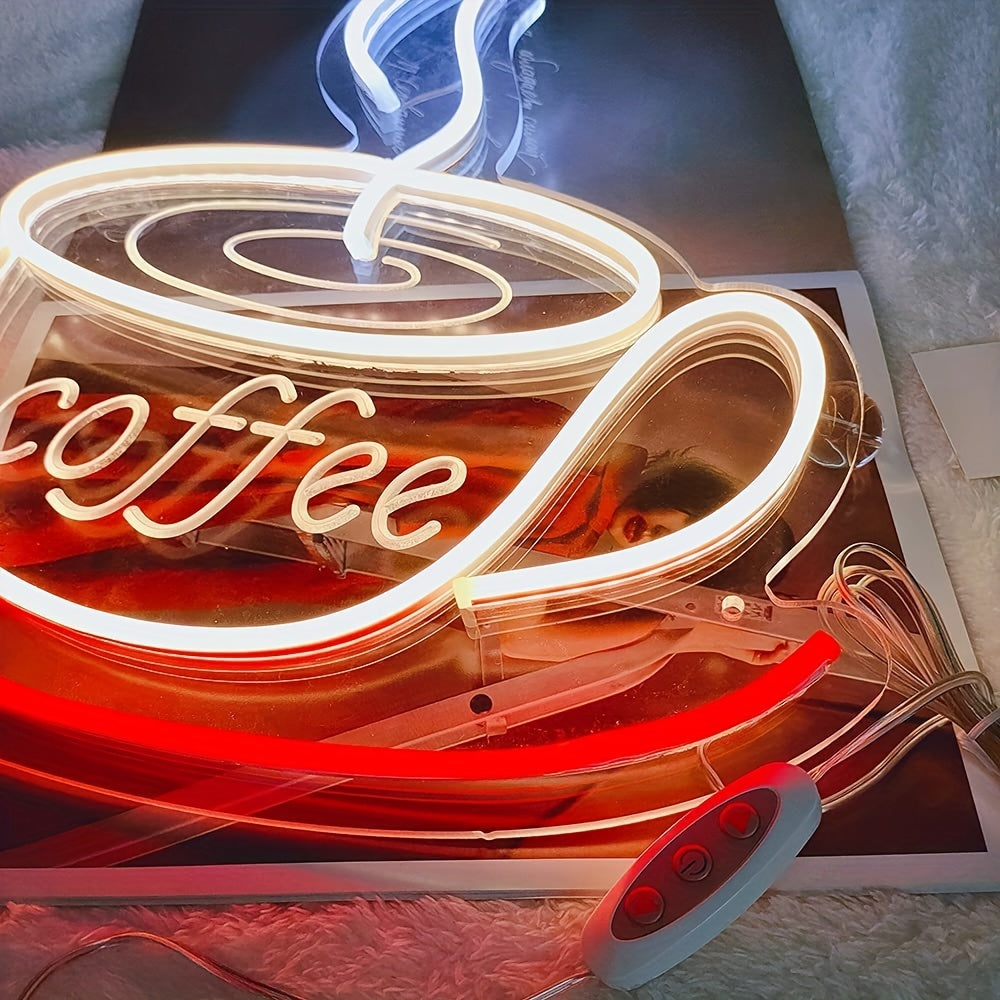 Neon-Kaffeelampe zur Wanddekoration - Nina