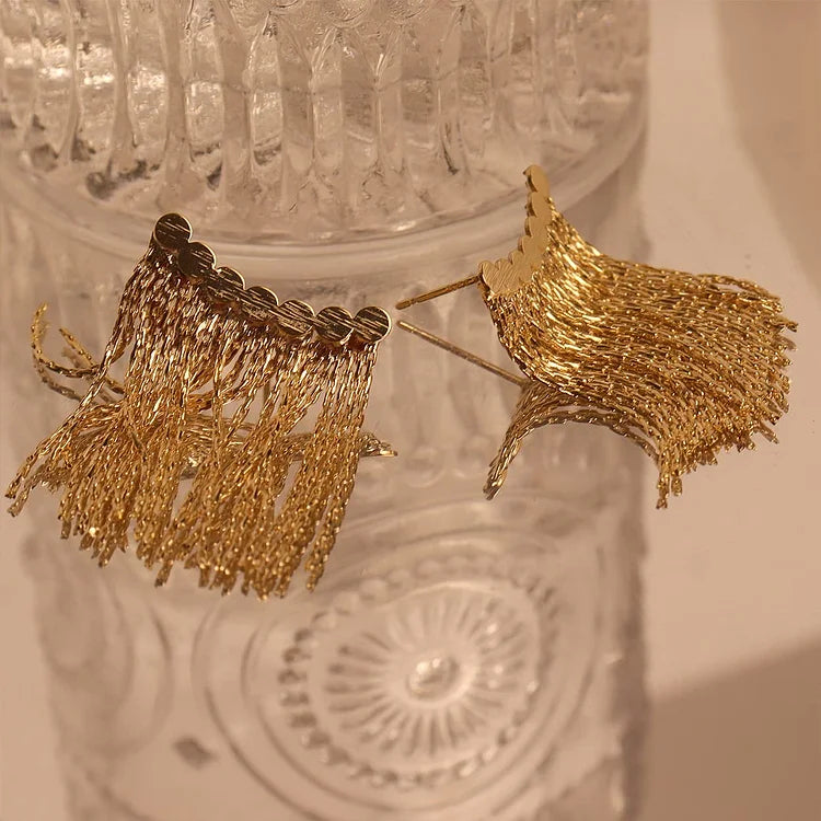 Long Tassel Earrings - Amira