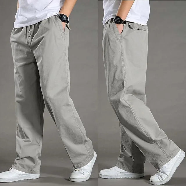 Gerade Herren Cargohose mit elastischem Bund - Odin