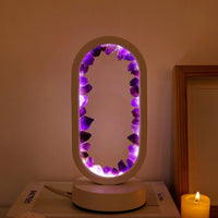 Handgefertigte Amethyst-Lampe - Serenith