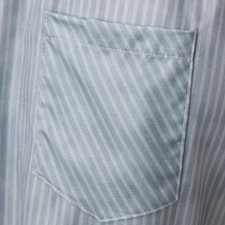 Gestreepte Hoge Taille Damesbroek met Decoratieve Knopen - Florence
