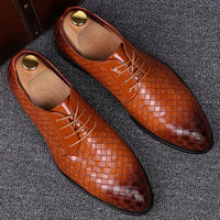 Stilvolle Leder-Herrenschnürschuhe - Casper