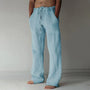 Weite Herren-Leinenhose mit weitem Schnitt für den Sommer - Elias