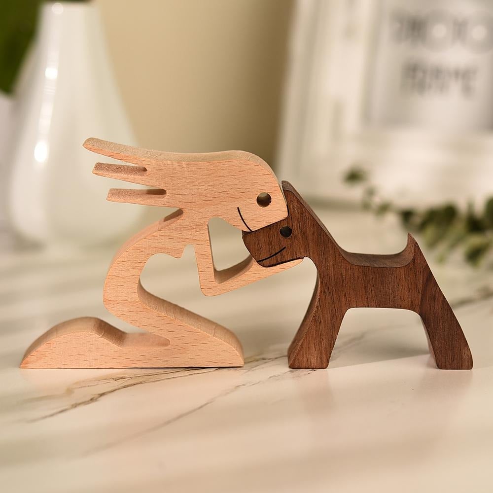 Hand-carved Dog Figurine - HeartBond