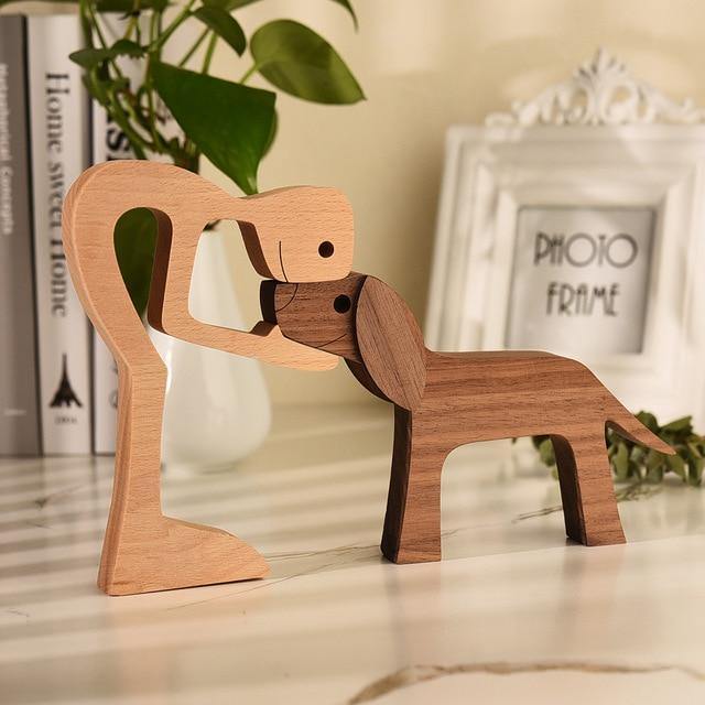 Hand-carved Dog Figurine - HeartBond
