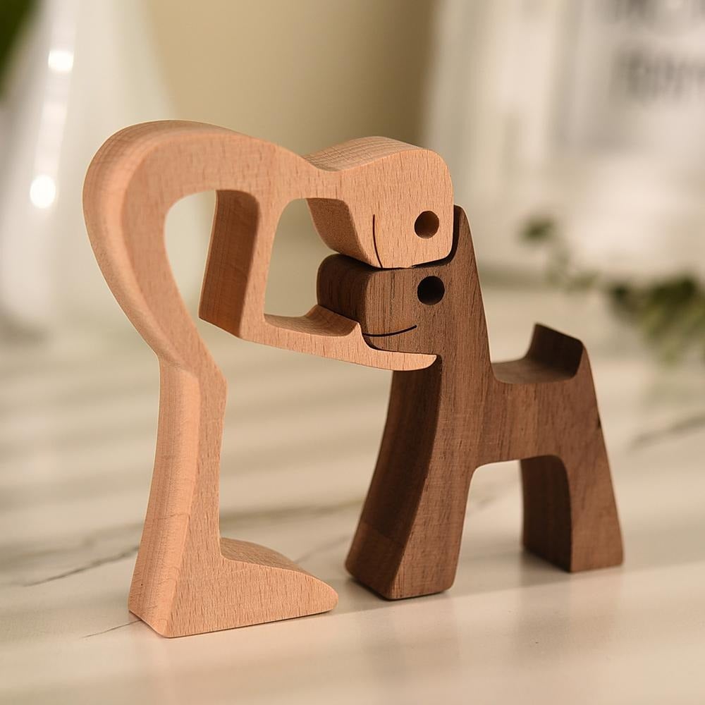 Hand-carved Dog Figurine - HeartBond