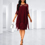 Dorothee Plus Size Midi Evening Dress - Elegant Style 3