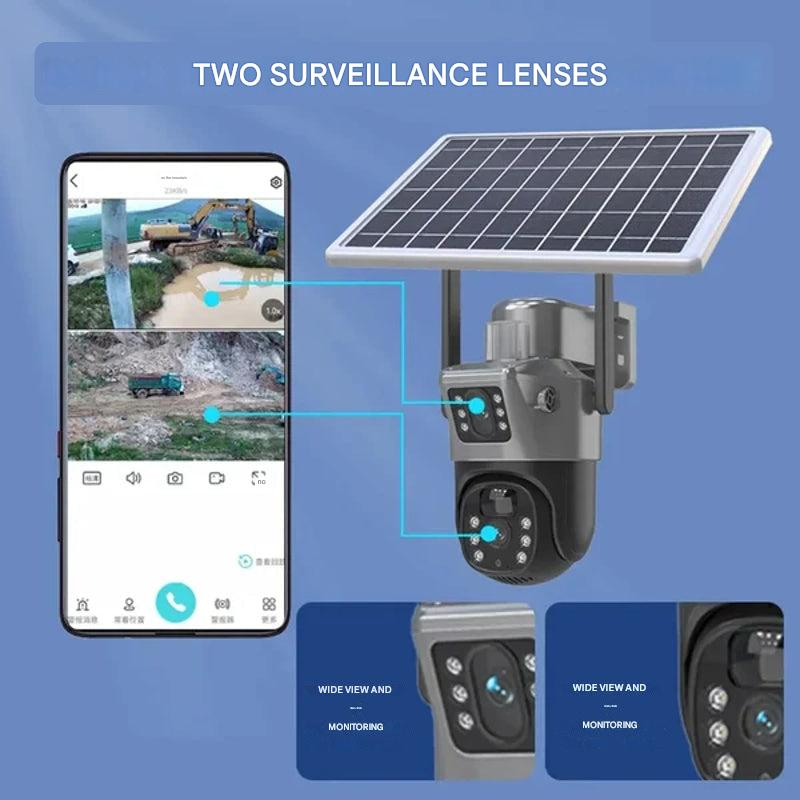 Kabellose 4K Sicherheitskamera mit Solarpanel – DualGuard 4K