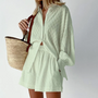 Zweiteiliges Damen Sommer-Set mit Laternenärmeln – Nina