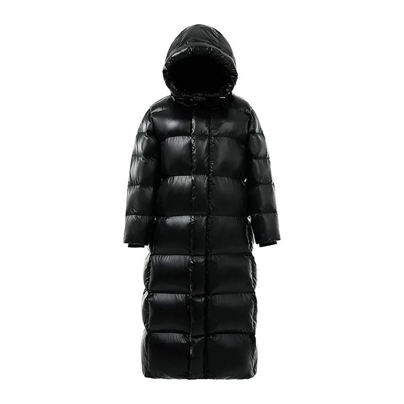 Stilvoller langer gesteppter Damen-Wintermantel - Mila