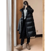 Stilvoller langer gesteppter Damen-Wintermantel - Mila
