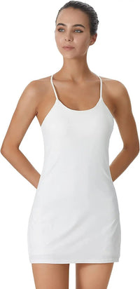 Aktives Sportkleid mit integrierten Shorts und Taschen - Liana